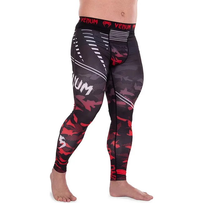 Компрессионные штаны леггинсы тайтсы VENUM
 OKINAWA 9604 XXS
-XXL (Черный-красный)