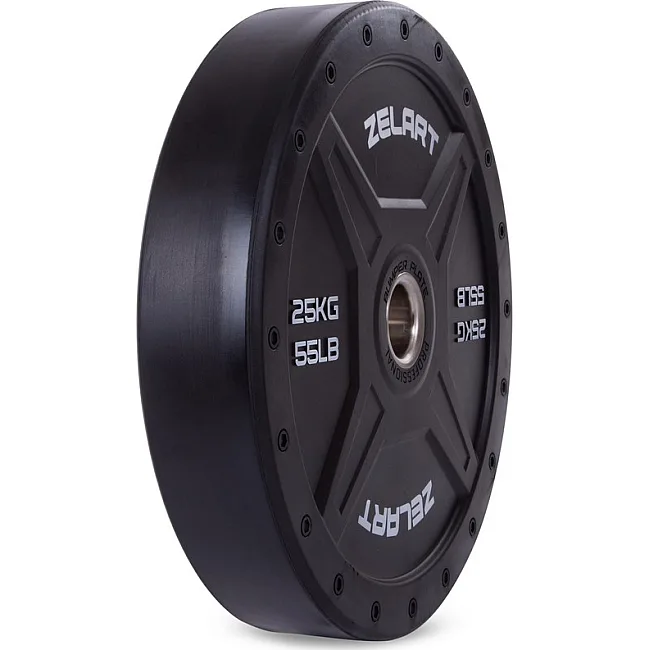 Бамперный диск резиновый

 ZELART
 TA-2258-25 50,4мм 25кг