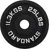 Блины диски стальные окрашенные STANDARD SC-80103-25LB 50мм 11,3кг