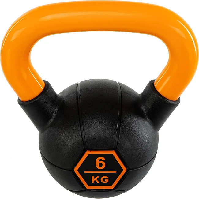 Гиря тренировочная цельная
 с окрашенной ручкой LiveUp Urethane competition kettlebell UAZE5336-6 вес 6кг