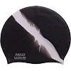 Шапочка для бассейна силиконовая увеличенного объема MADWAVE MULTI BIG M053111 (Черный)