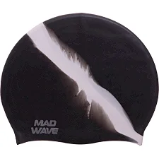 Шапочка для бассейна силиконовая увеличенного объема MADWAVE MULTI BIG M053111 (Черный)