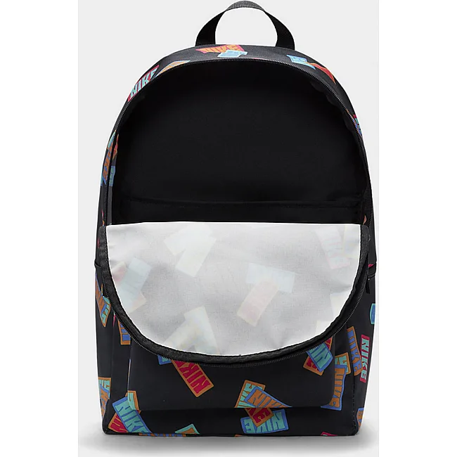 Рюкзак Nike NK HERITAGE BKPK-NIKE AOP 25L черный 43x30,5x15 см