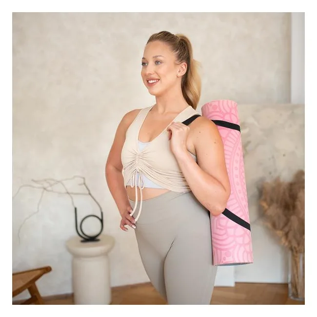 Коврик для йоги YM10 TPE LIGHT PINK HMS