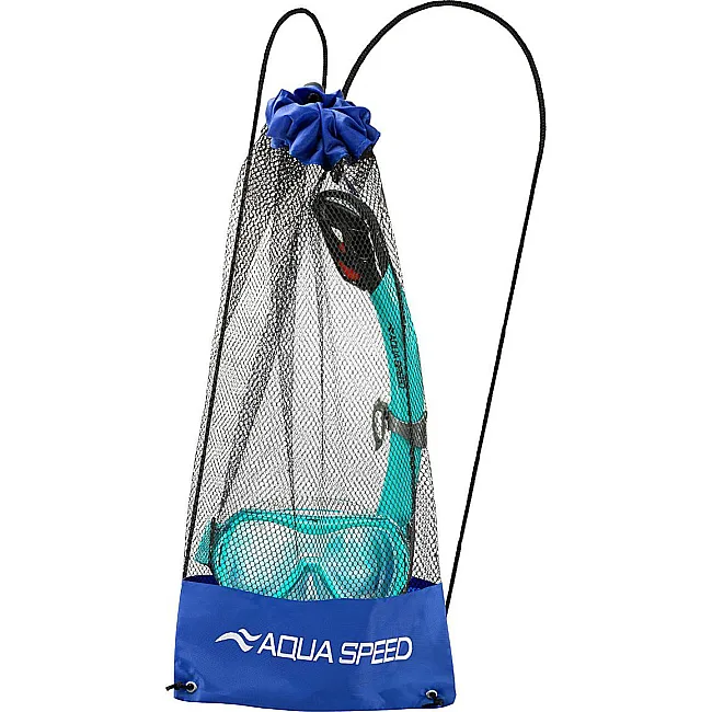 Набір маска і трубка Aqua Speed ALIZE FS + SAMOS 61091 бірюзовий Діт OSFM