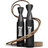 Скакалка кожаная PowerPlay 4214 Leather Jump Rope Черная 2.75 см.