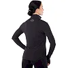Распродажа! Лонгслив компрессионный спортивный женский на молнии с вырезом для большого пальца JASON LD-36 (Черный)