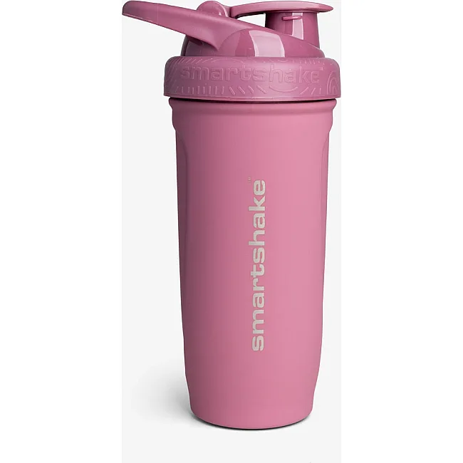 Шейкер спортивный SmartShake металлический Reforce Stainless Steel 30oz/900ml Deep Rose