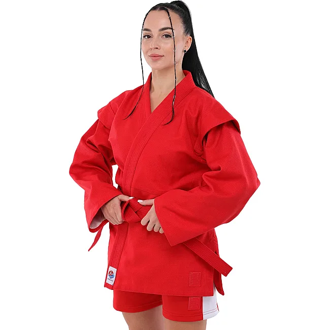 Комплект для самбо
 куртка шорты и пояс SP-SPORT
 BO-5013 140 см
-185см