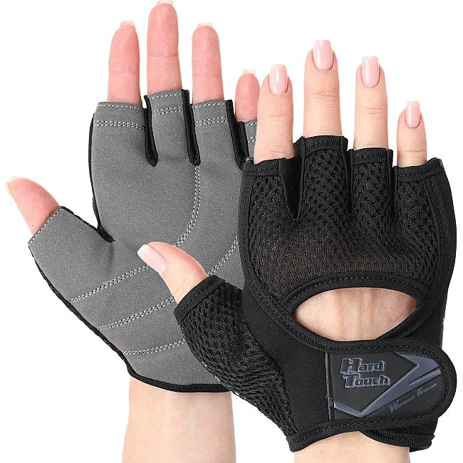 Тренировочные перчатки для фитнеса
 HARD TOUCH FG-9529 (Черный)