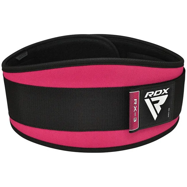 Пояс для тяжелой атлетики RDX RX3 EVA Curve неопреновый SHARP PINK