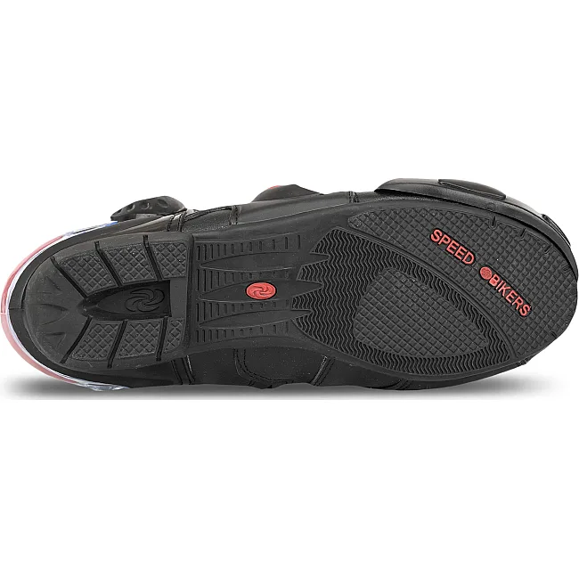 Мотоботы Спортивные короткие SPEED M-4556 41-45 (Черный)