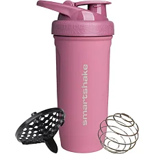 Шейкер спортивный SmartShake металлический Reforce Stainless Steel 30oz/900ml Deep Rose