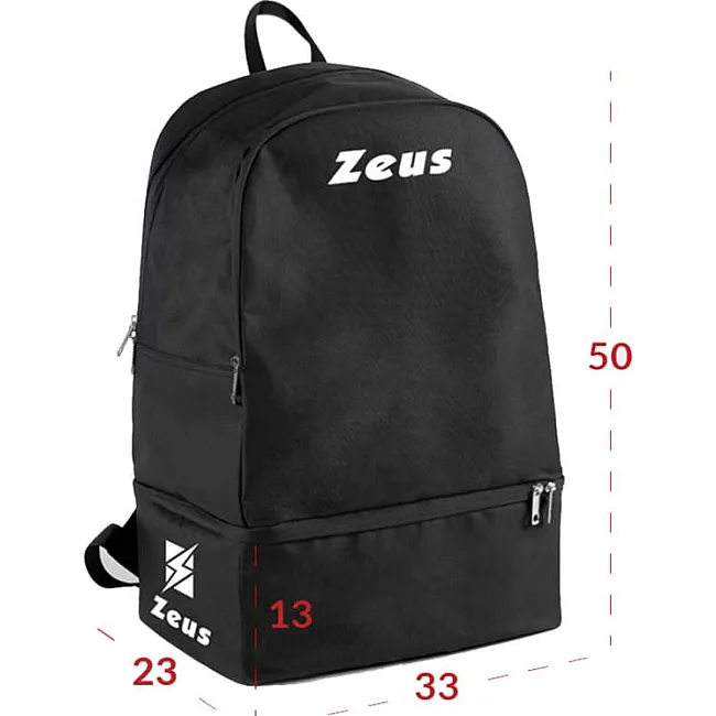 Спортивный рюкзак Zeus ZAINO START 38L черный 50 х 33 х 23 см