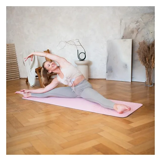 Коврик для йоги YM10 TPE LIGHT PINK HMS
