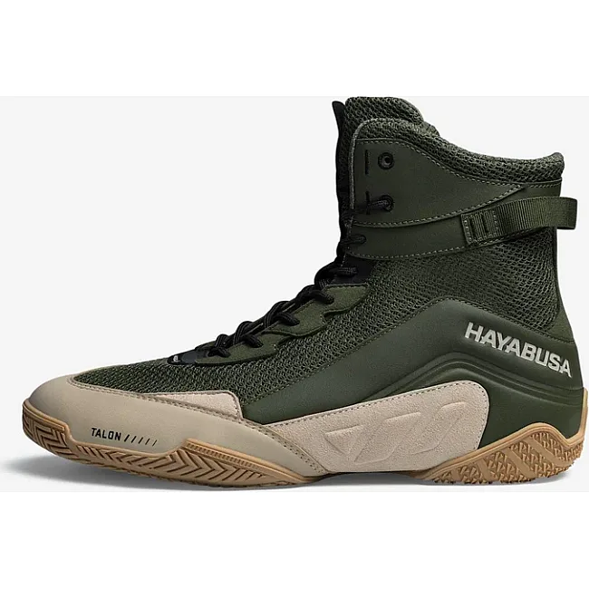 Боксерки для бокса HAYABUSA Talon Green Tan