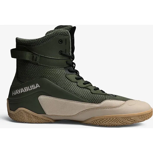 Боксерки для бокса HAYABUSA Talon Green Tan