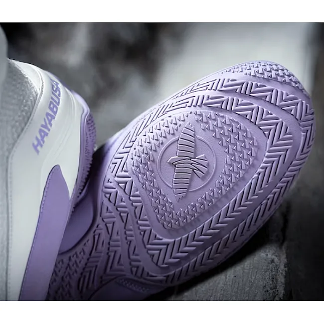 Боксерки для бокса HAYABUSA Talon White Lavender
