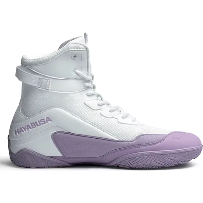 Боксерки для бокса HAYABUSA Talon White Lavender