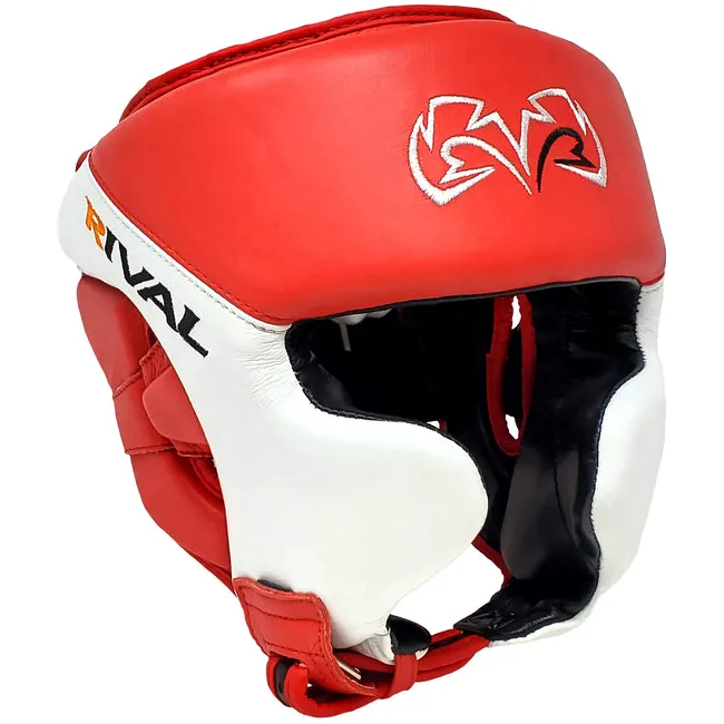Боксерский шлем RIVAL RHGC2C Amateur Competition with Cheek Protectors Red White