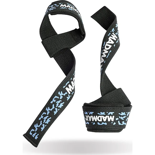 Ламки для тяги MADMAX Camo Power Wrist Straps Camo/Light Blue