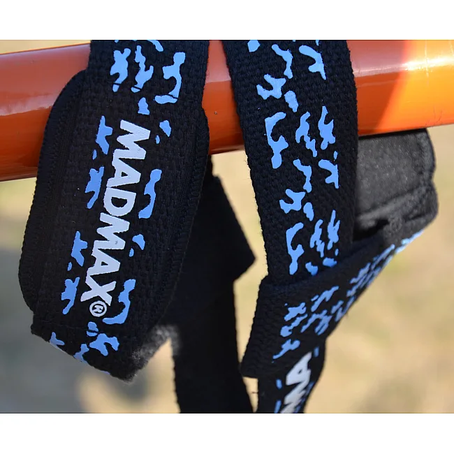 Ламки для тяги MADMAX Camo Power Wrist Straps Camo/Light Blue