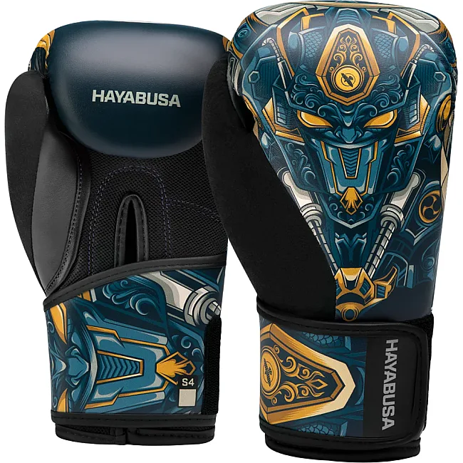 Перчатки детские для бокса HAYABUSA S4 Youth Epic Blue Robot