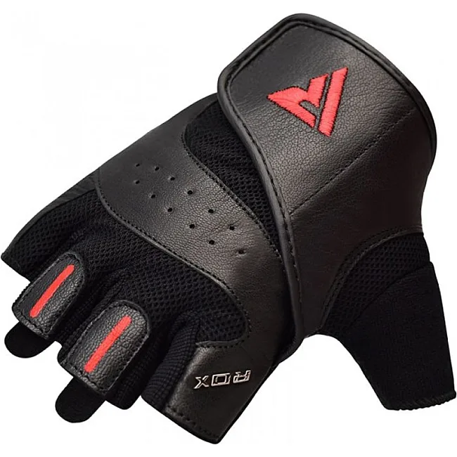 Рукавички для фітнесу RDX S2 Leather Black S