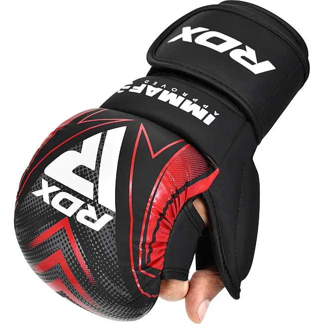 Перчатки для MMA RDX Shooter Grappling IMMAF-1 Red