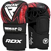 Перчатки для MMA RDX Shooter Grappling IMMAF-1 Red
