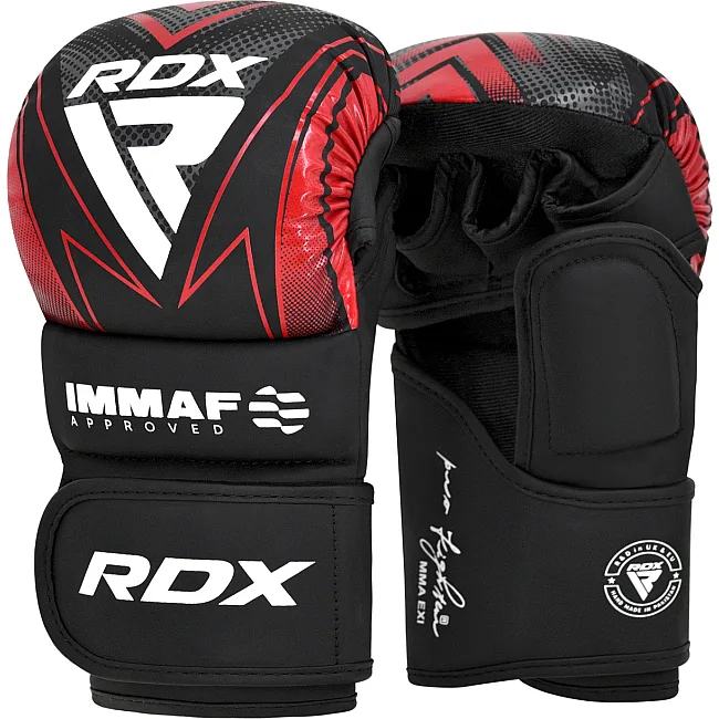 Перчатки для MMA RDX Shooter Grappling IMMAF-1 Red