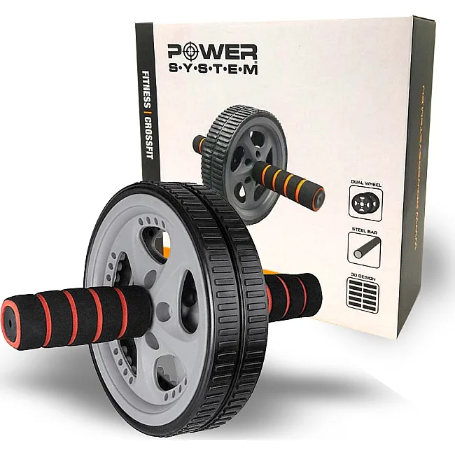 Ролик для пресса POWER SYSTEM PS-4006 Power Ab Wheel Grey/Black