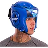 Шлем боксерский с усиленной защитой макушки кожаный Bad Boy BD09