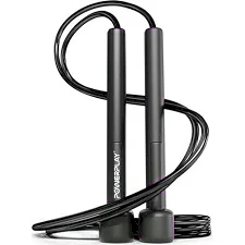 Скакалка POWERPLAY 4201 Basic Черная (2,8м)