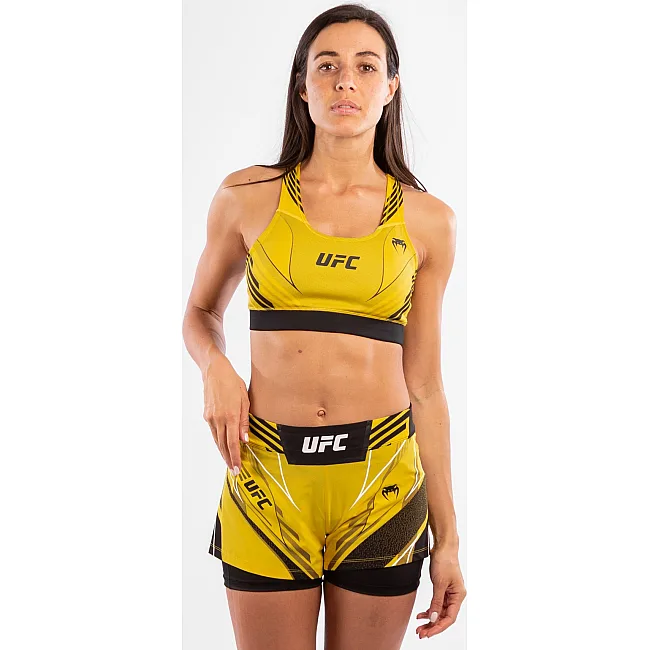 Спортивный топ UFC VENUM Authentic Fight Night Womens Sport Bra Yellow