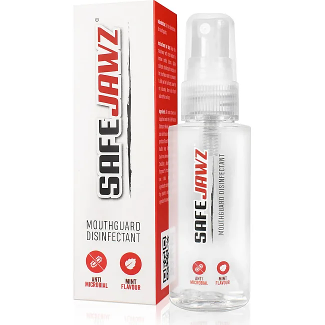 Спрей-деодорайзер для капы SafeJawz Disinfectant Spray. Mint Flavoured, Anti-Microbial Gum Shield Cleaner