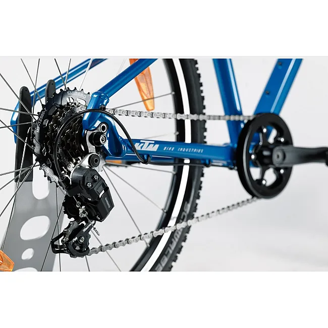 Велосипед для детей KTM WILD CROSS 24" рама 35, синий (белый), 2022
