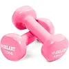 Гантели для фитнеса виниловые ZELART Beauty TA-5225-1_5 (Розовый)