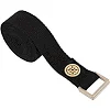 Ремень для йоги с металлической пряжкой BLOOM YOGA STRETCH STRAP LB7088 (Черный)