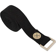 Ремень для йоги с металлической пряжкой BLOOM YOGA STRETCH STRAP LB7088 (Черный)