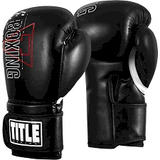 Боксерские перчатки TITLE DYNAMIC STRIKE HEAVY BAG GLOVES Black 14 oz