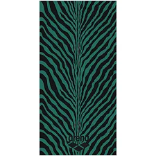 Рушник ZEBRA TOWEL чорно-зелений 160 x 80 см.