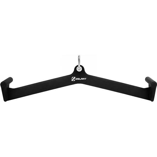 Рукоятка для тяги вниз c широким хватом Lat Pull Down Bar нескользящее покрытие ZELART TA-00062 (Черный)