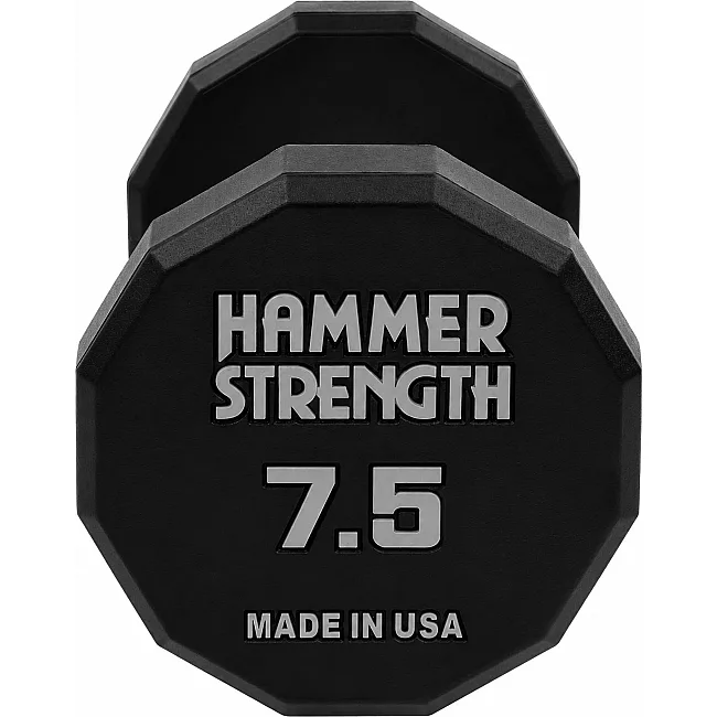 Гантель профессиональная с полиуретановым покрытием HAMMER STRENGHT TA-9215-7_5 (Черный)