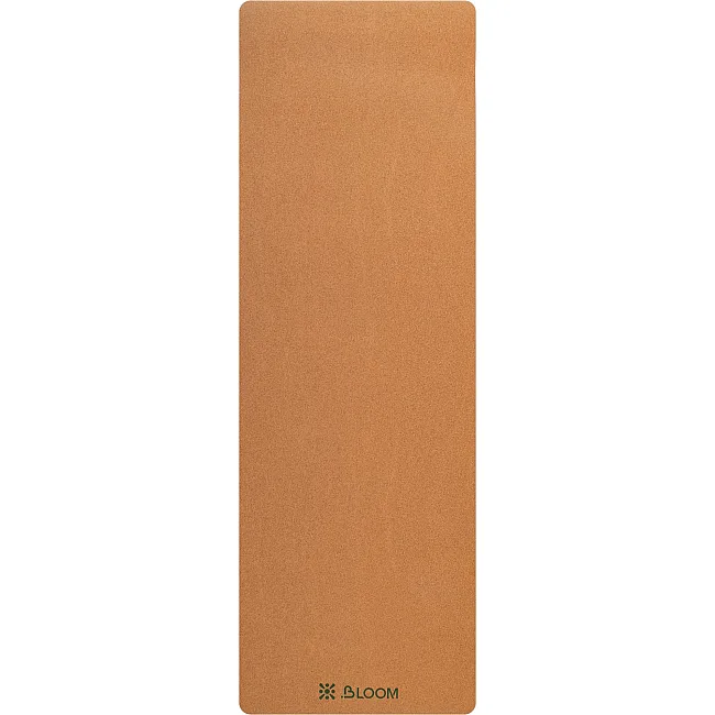 Коврик для йоги Пробковый каучуковый двухслойный Yoga mat BLOOM LB7121 183x61мx0.6cм