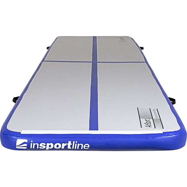 Килимок надувний Airtrack inSPORTline Airstunt 500x100x10 см, біло-синій
