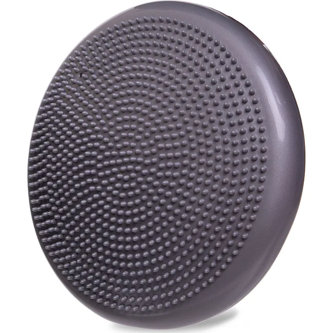 Массажная балансировочная подушка диск балансировочный BALANCE CUSHION ZELART FI-5326 диаметр-34см (Серый)