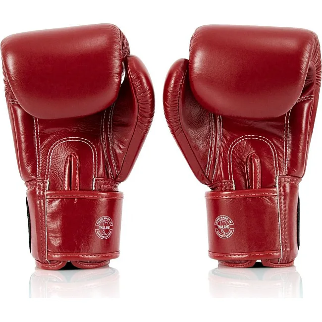 Боксерські рукавиці Fairtex BGV1-ONE (натуральна шкіра) Red (бинти в комплекті)