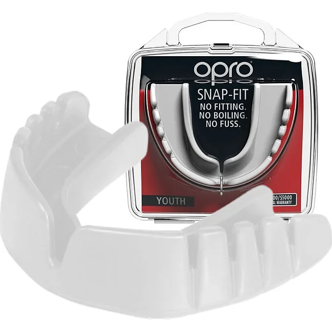 Капа для бокса OPRO Snap-Fit White (art.002139010)
