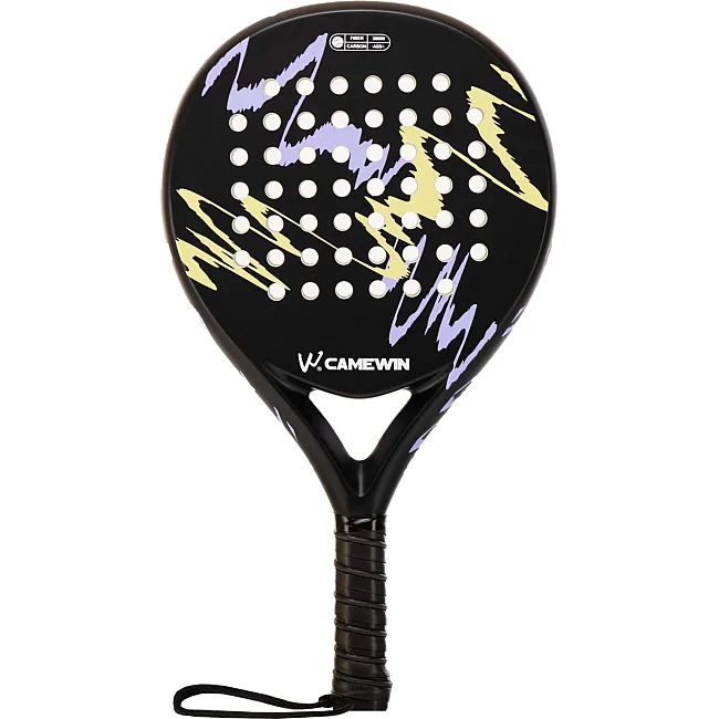 Ракетка для падел-тенниса Padel CAMEWIN BT-6525 (Черный-фиолетовый)
